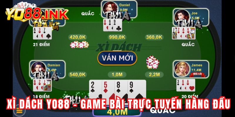 Xì Dách Yo88 - Game bài trực tuyến hàng đầu thế giới